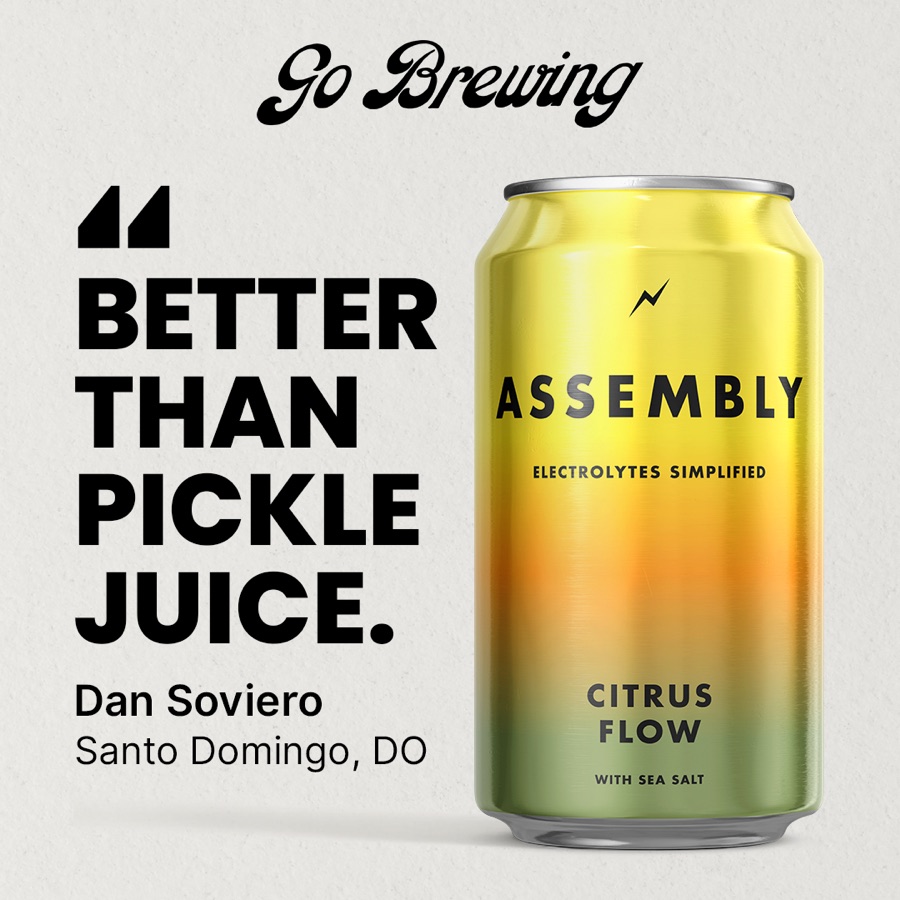 Assembly electrolytes, better than pickle juice quote