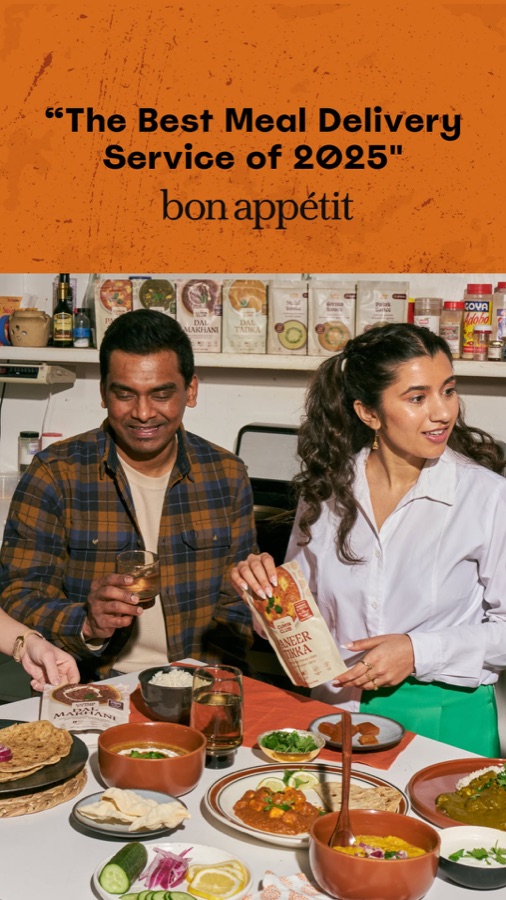 The Cumin Club, best meal delivery service quote, family dinner scene