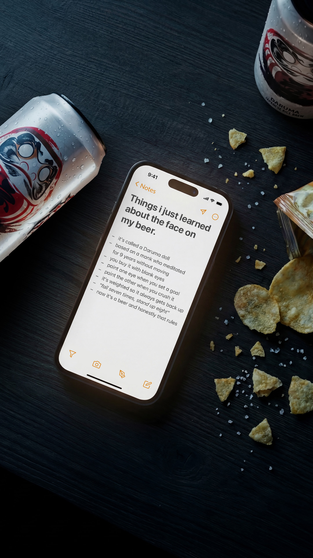 Go Brewing, Notes-app beer of the month