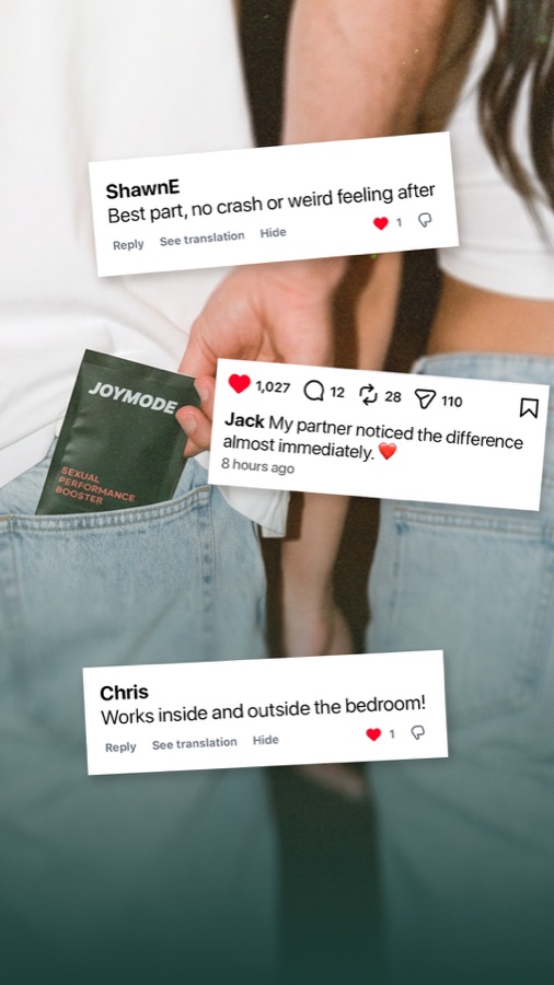 JoyMode, social comments overlay on a lifestyle photo
